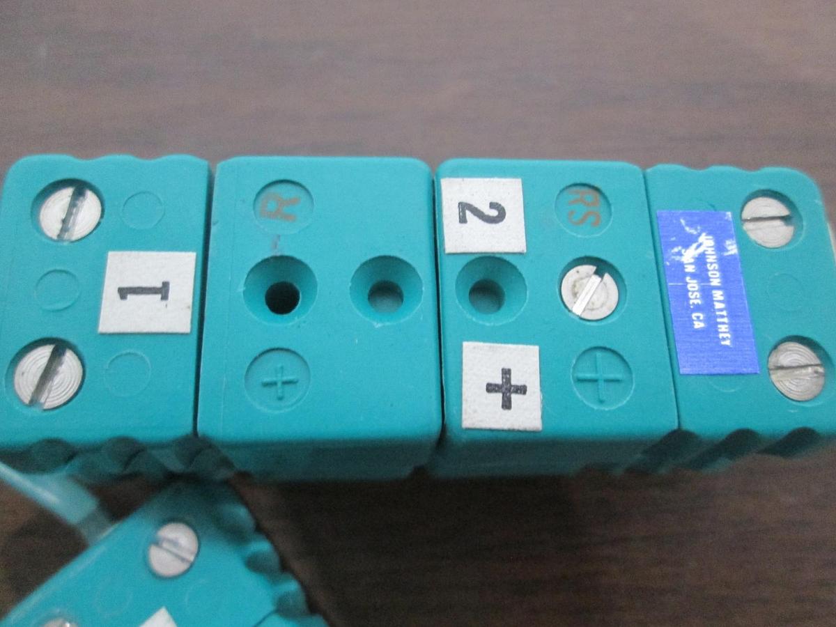 Used Johnson Matthey, Type R/RS Thermocouple, Mini Quick Release, Lot of 5 M/F, Used