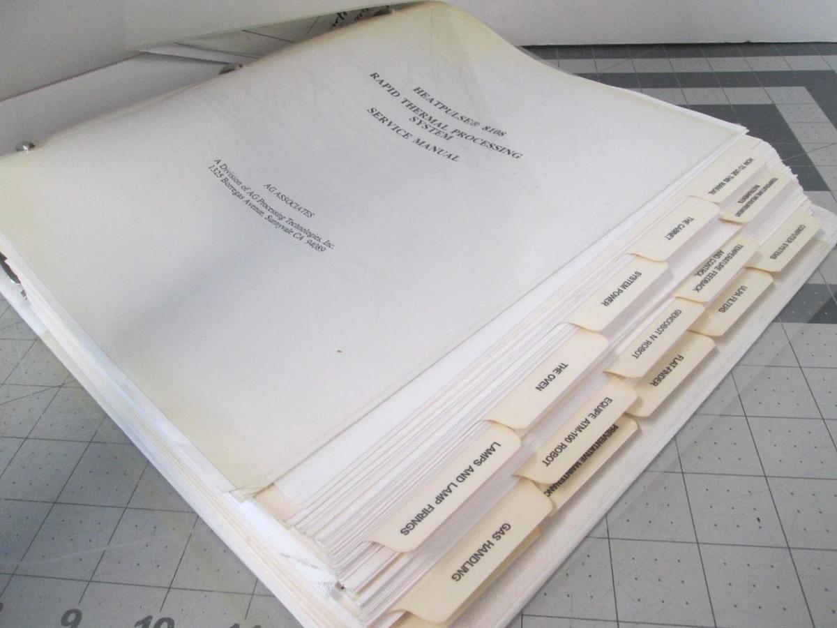 Used Heatpulse, 8108, Service Manual , 82307-1000, Rev A, Used
