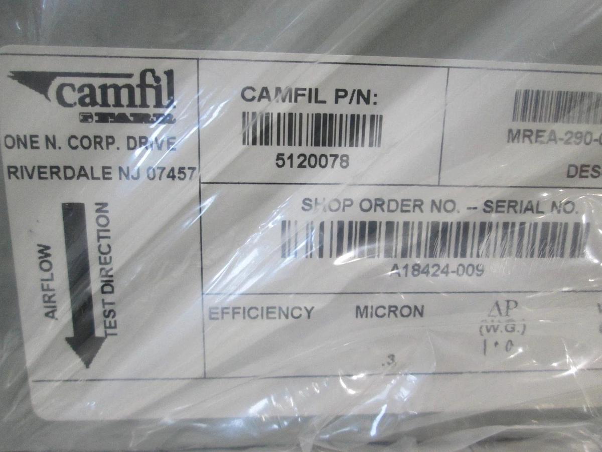 Camfil, MREA-290-00, Filtra Ultra-Pac, Trea Series Cleanroom Hi Filter, New