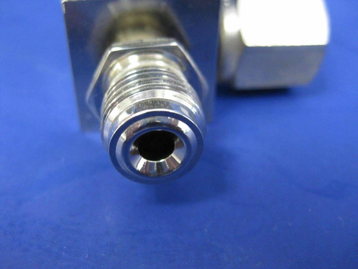 Used Qualiflow ASM Pneumatic 3-Way Test Helium Valve, 3x10(-9) atm.cm3/sec - LOT of 3
