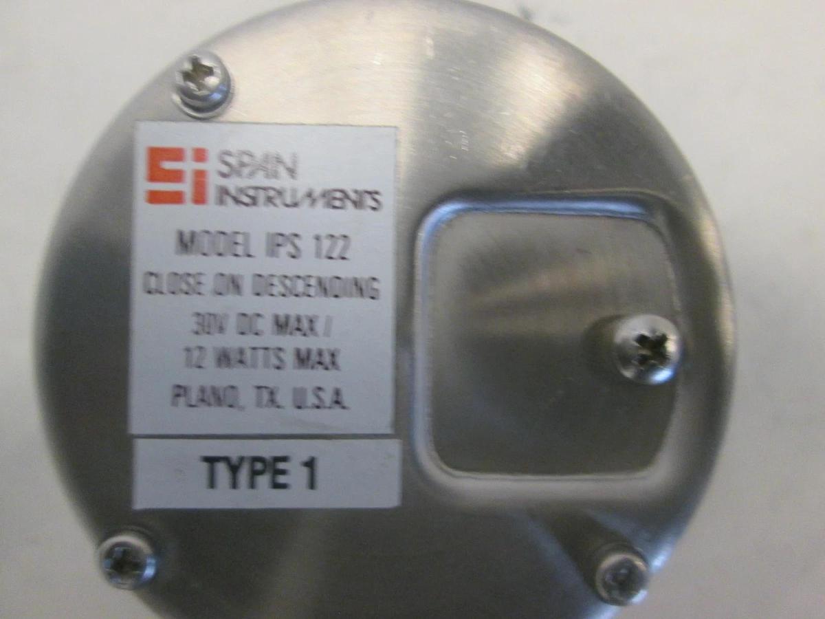 Used Span, Model IPS 122, Pressure Gauge w/ Whitey SS-42VCR4-W1 Valve, Used