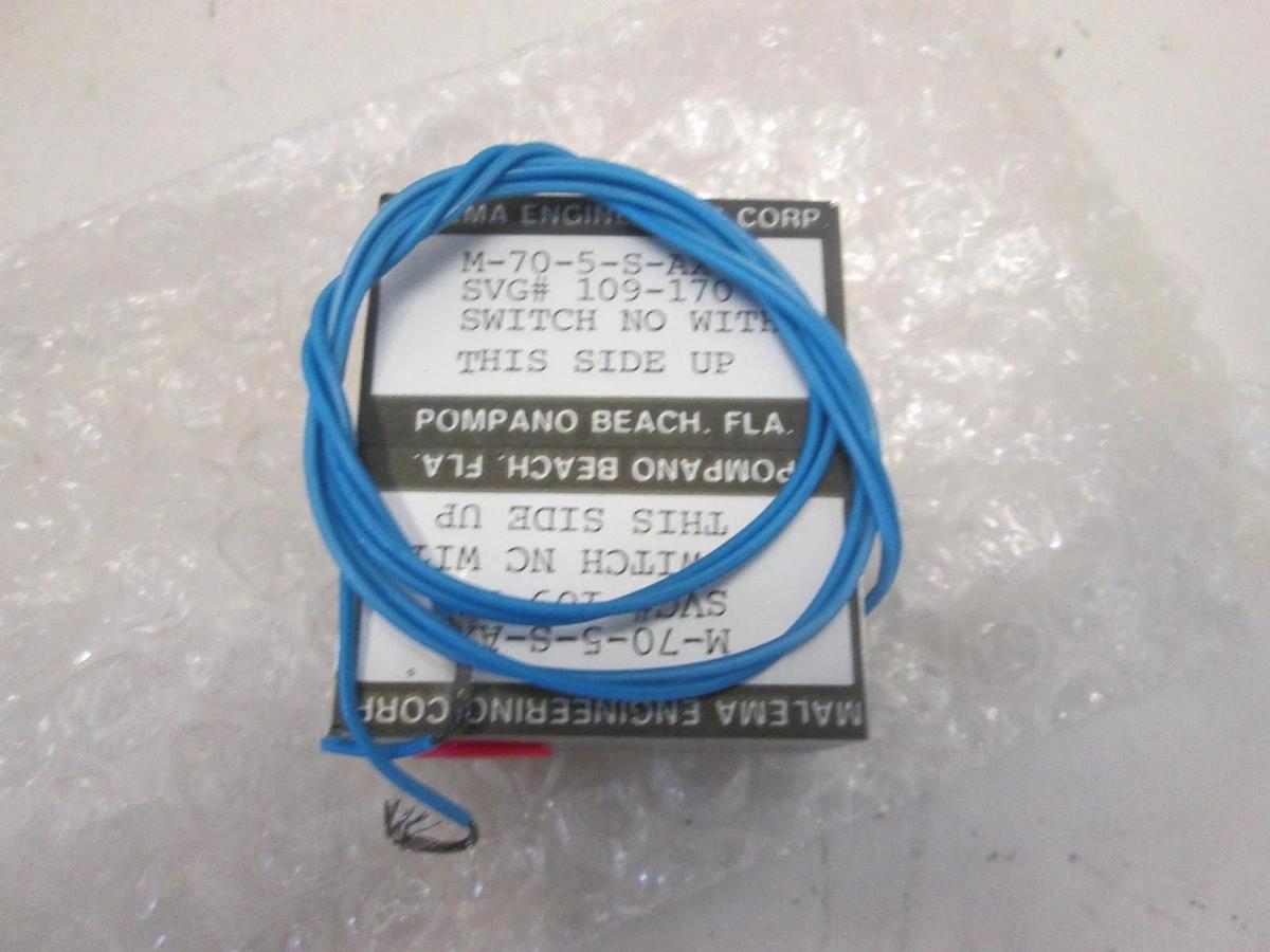 MALEMA ENGINEERING CORP, M-70-5-S-AX, SWITCH, FLOW 316 SST, New