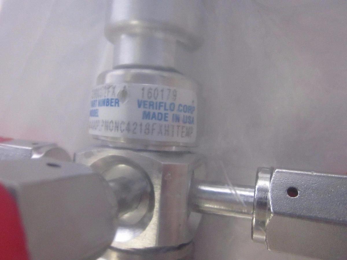 Used WJ Parker Veriflo 944AOPLPNONC4218HITEMP, Double Actuator, 3 Way Diaphragm Valve