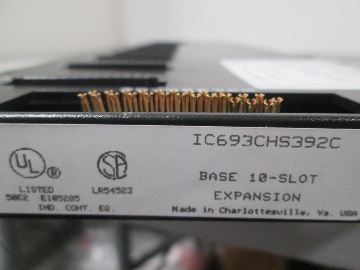 Used GE Fanuc, IC693CHS392C, 10 Slot Baseplate Expansion Module, Used