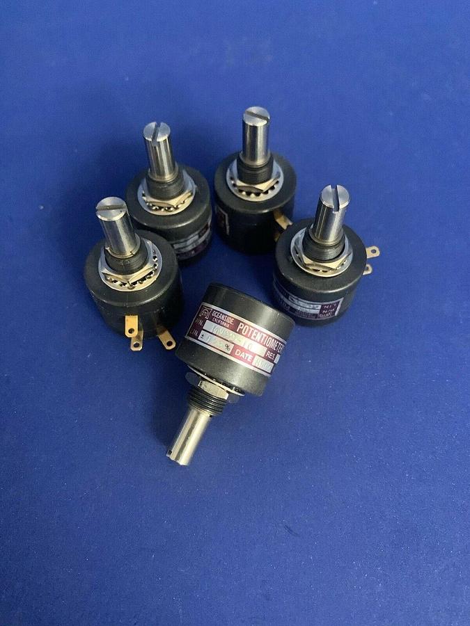Sakae ETI, MW22-10MM Analyzer Potentiometer, 200 Ohm, 3% , Lot of 5, New