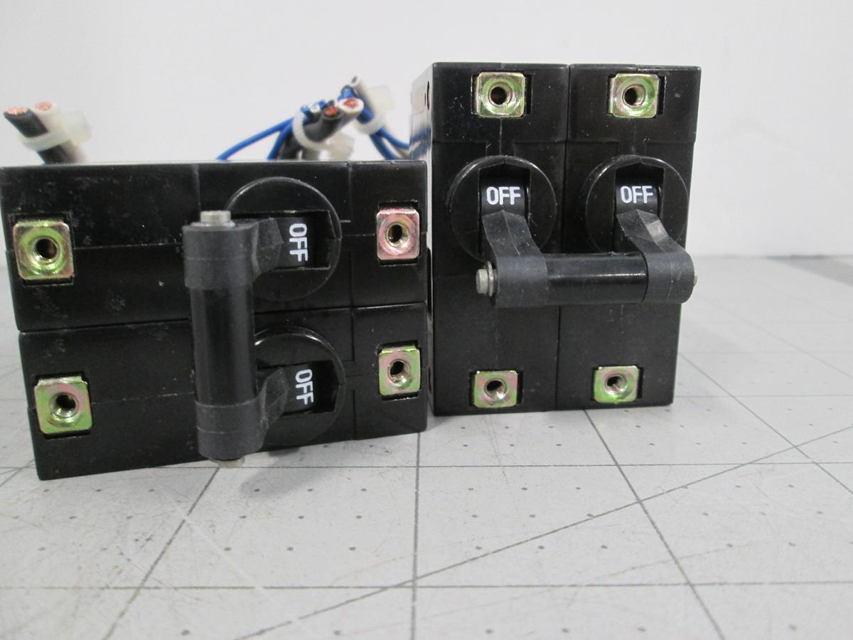 Used IDEC Izumi, NRAS2111, Circuit Protector 3A 250VAC, 2-Pole AA Curve Lot of 2