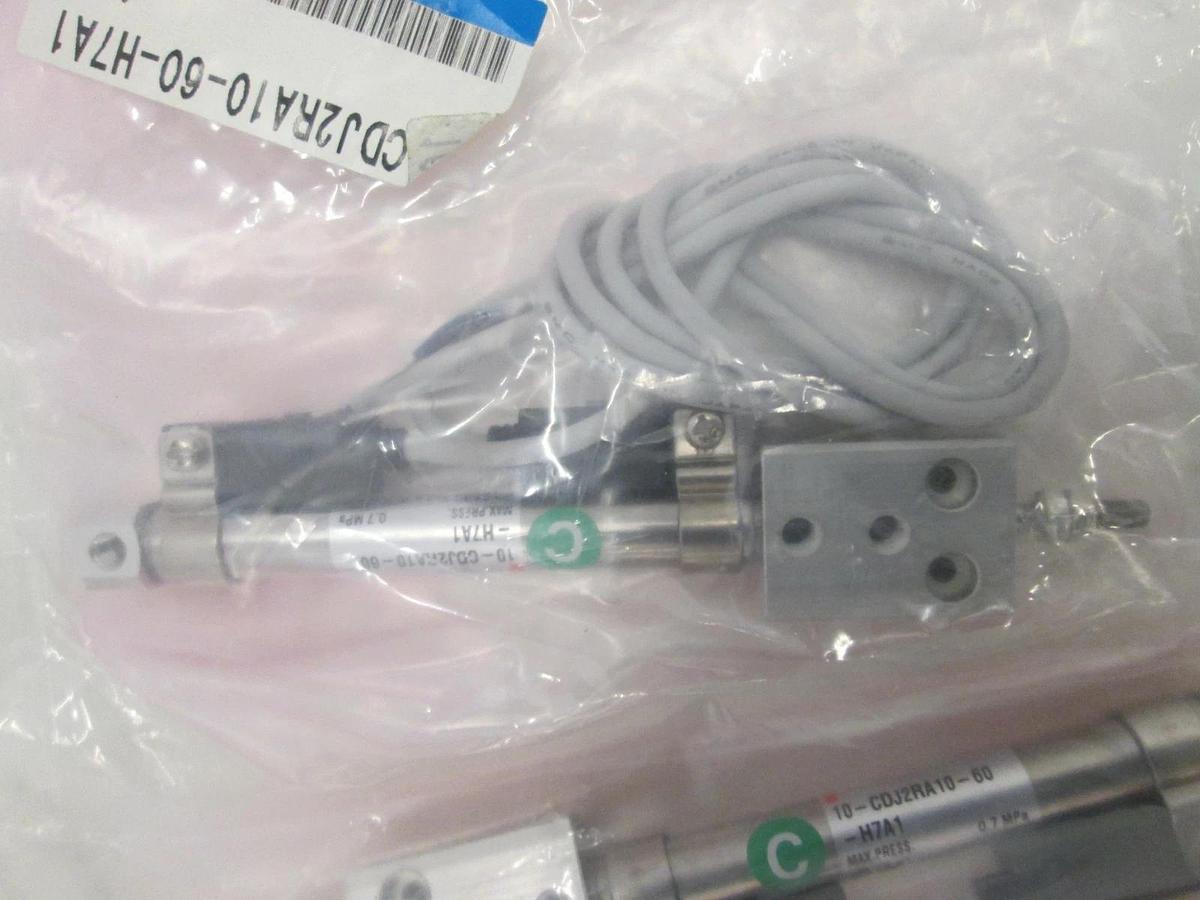 SMC, 10-CDJ2RA10-60-H7A1, Pneumatic Cylinder, New, Lot of 3