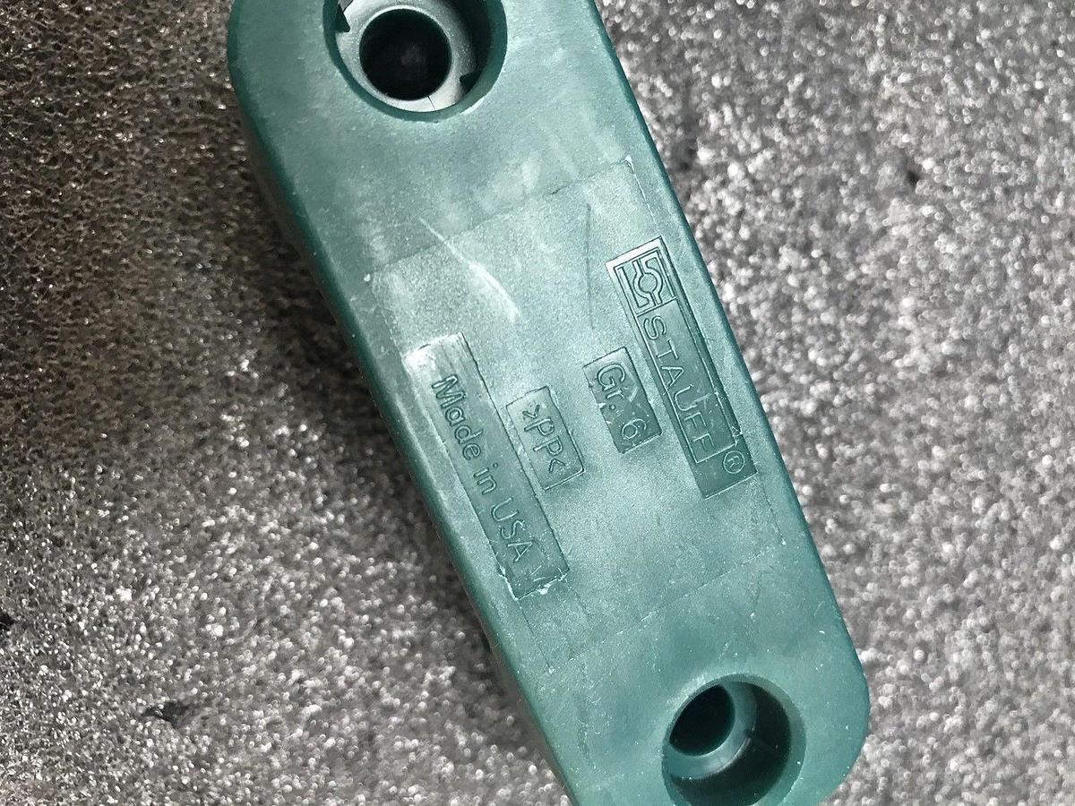 STAUFF 650,8PP  Green Polypropylene Clamp Body, Lot of 20 Sets