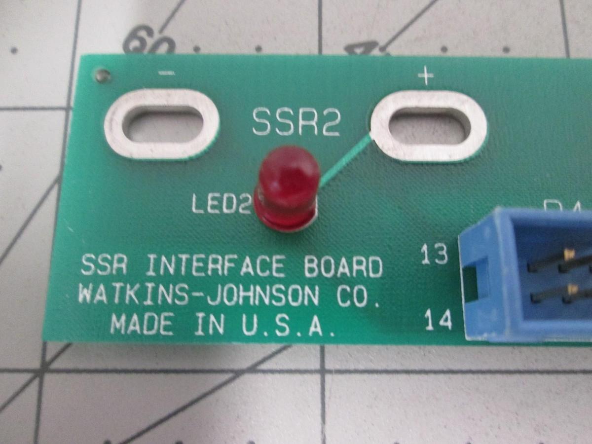 Used Watkins Johnson, 979837-001, SSR Interface PCB Assy, New