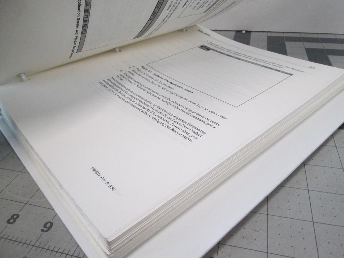 Used Tencor, Surfscan 7700, Patterened Wafer Inspection System Operation Manual, Used