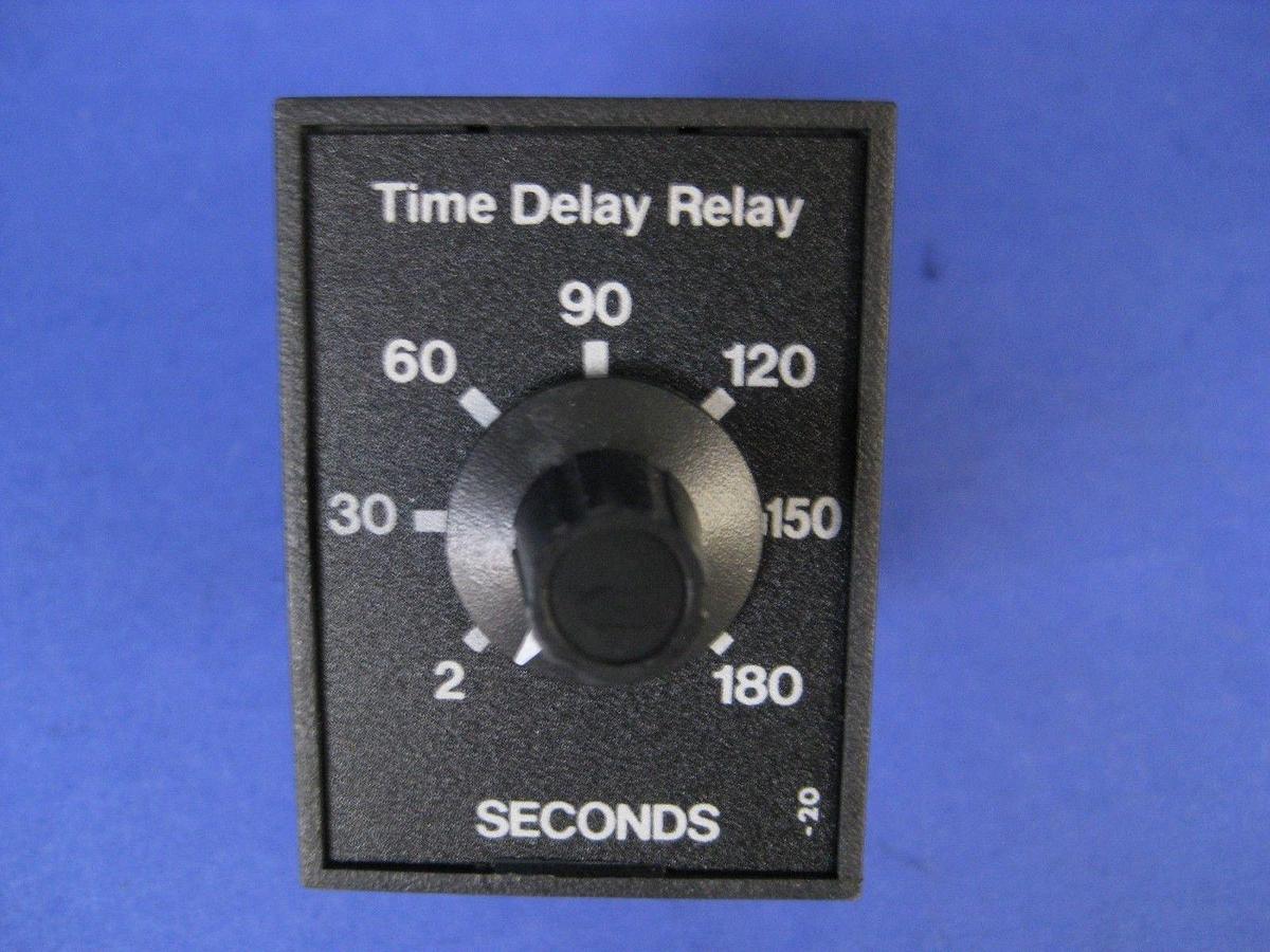 Used SSAC TRM24D2X180 Time Delay Relay, 2-180 Seconds, 24VDC/28VDC, Used