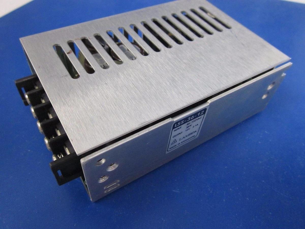 Used Lambda LSS-36-12 Power Supply, Input: 85-132VAC, 38W, Output: 12V, 2.1A