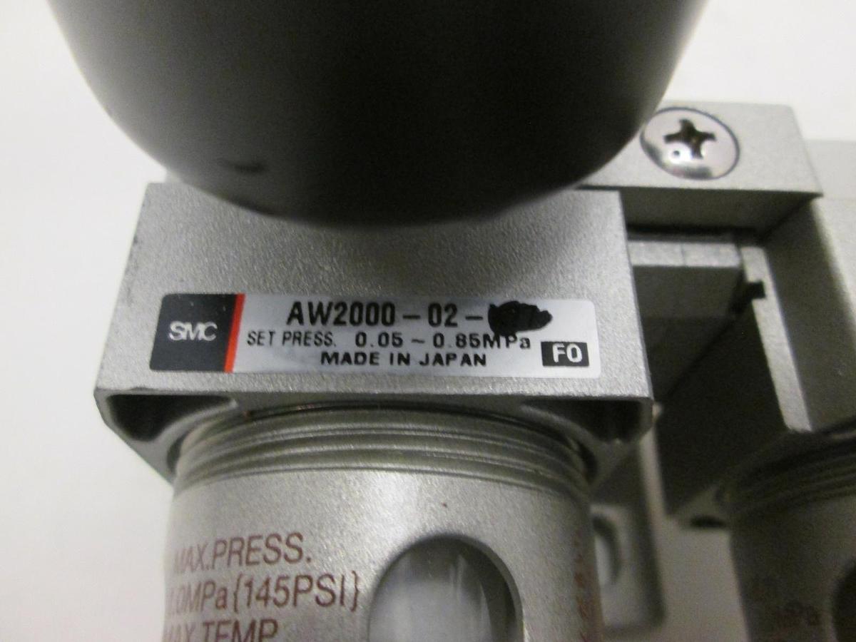 Used SMC, AW2000-02, AFM2000-02, Filter Regulator Assy, Used