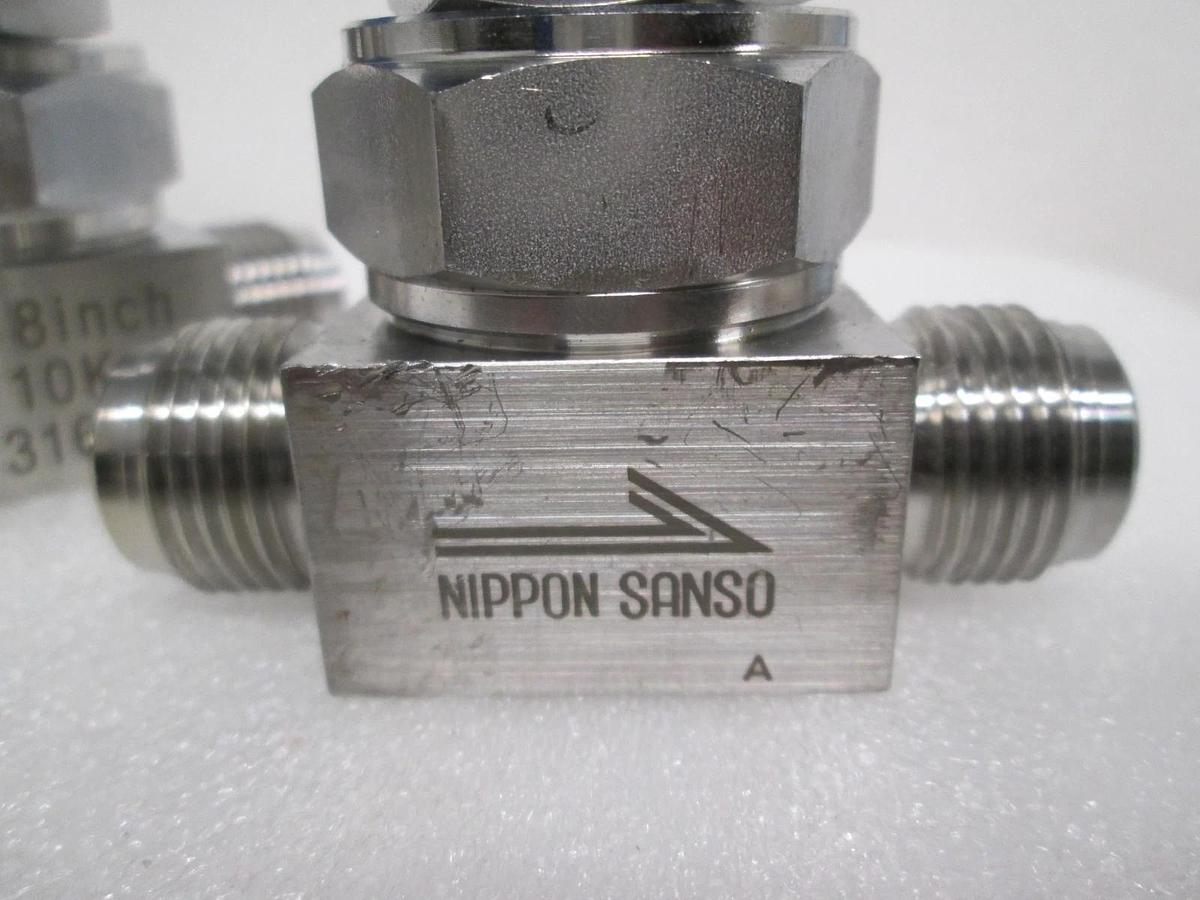 Used Nippon Sanso, 10K 316L, 3/8" Valve, Used, Lot of 3