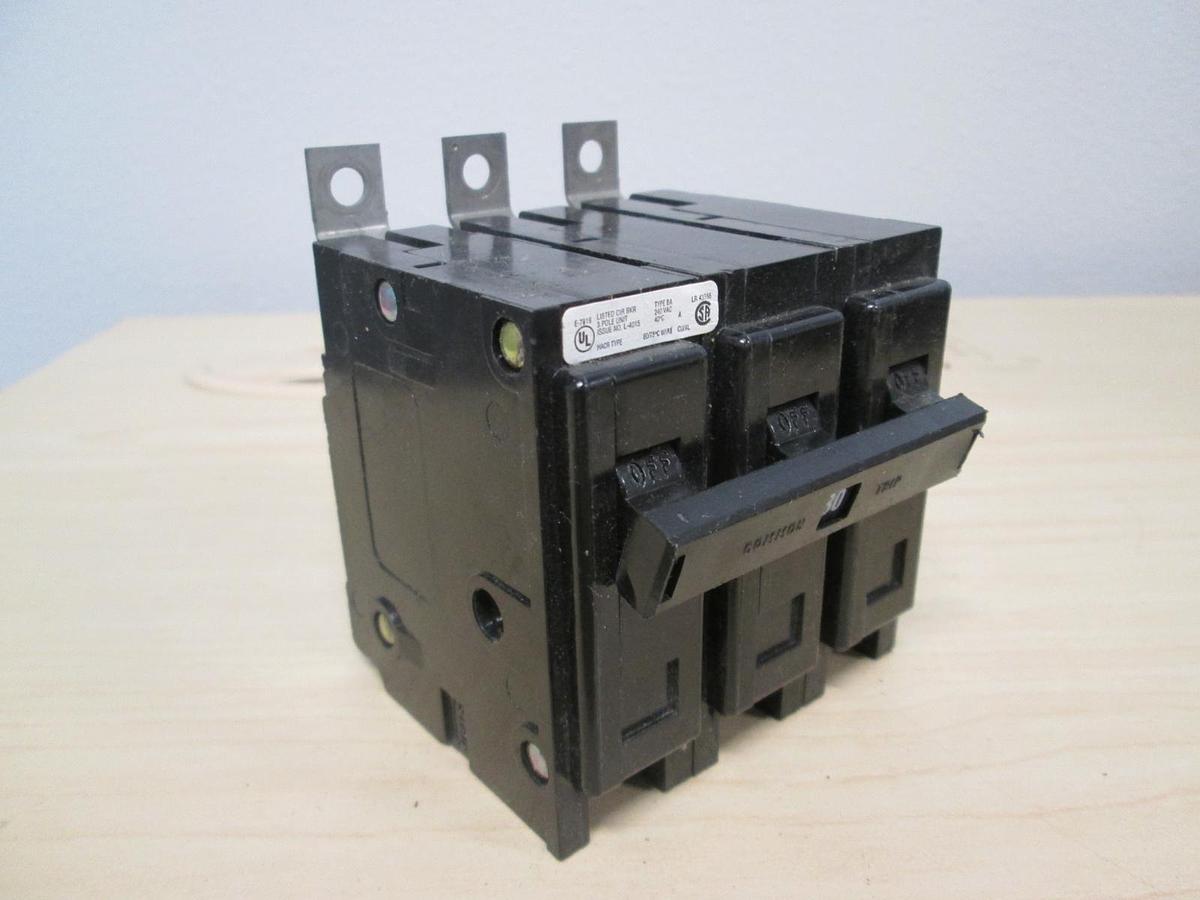 Used Square D, L-4015, Type BA, 3 Pole Circuit Breaker, 30A, Used