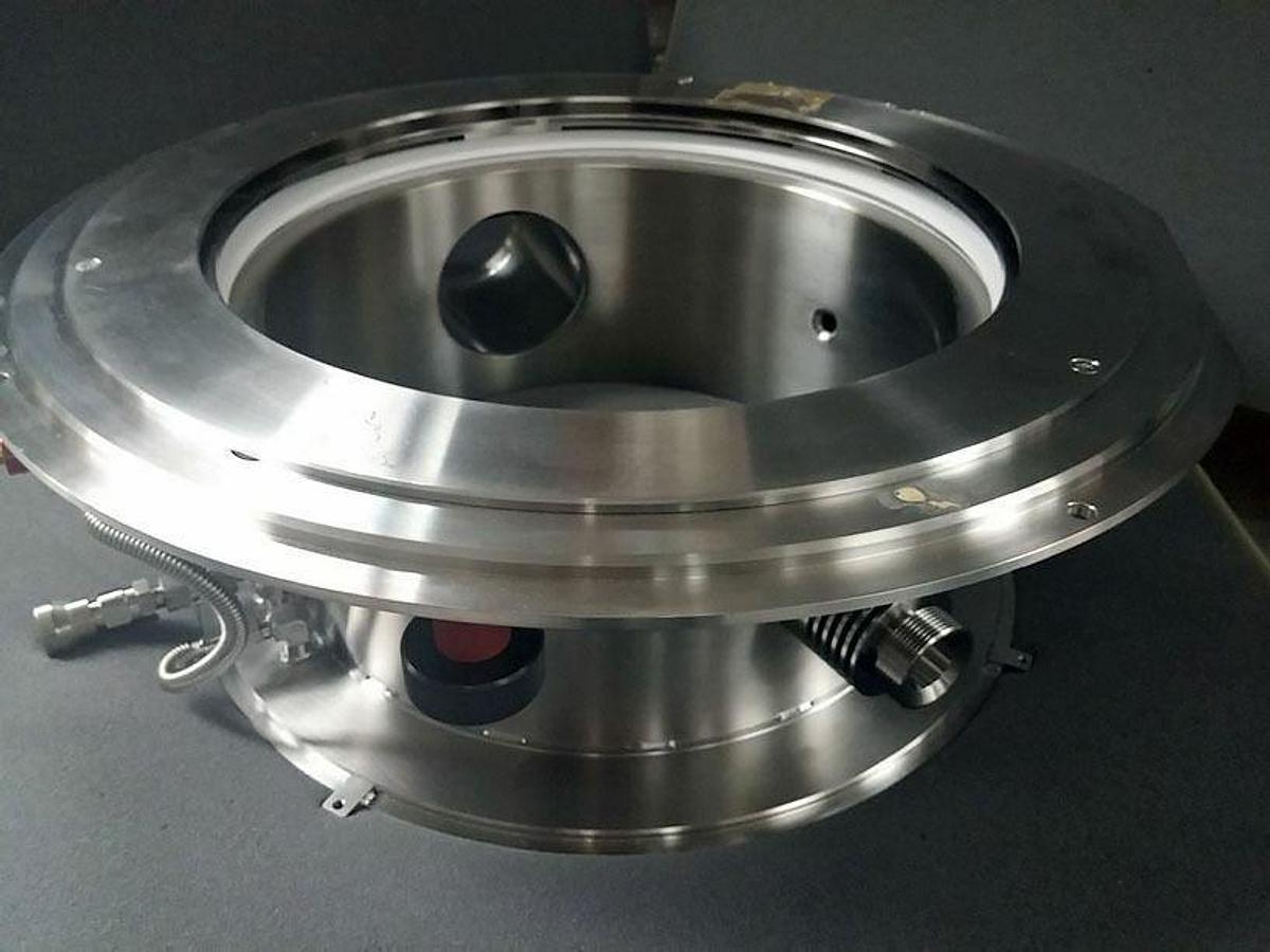 Used TEL Tokyo Electron Process Chamber Manifold Flange Plenum, Used
