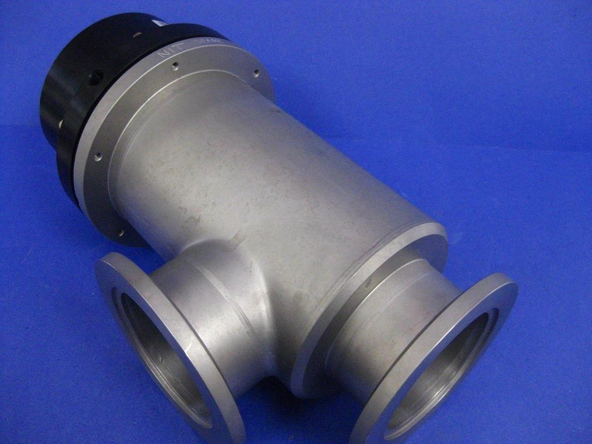 Used MKS HPS V2-840-AM-225-CLVNH Bellows Sealed Vacuum Valve, Right Angle, 3" Used