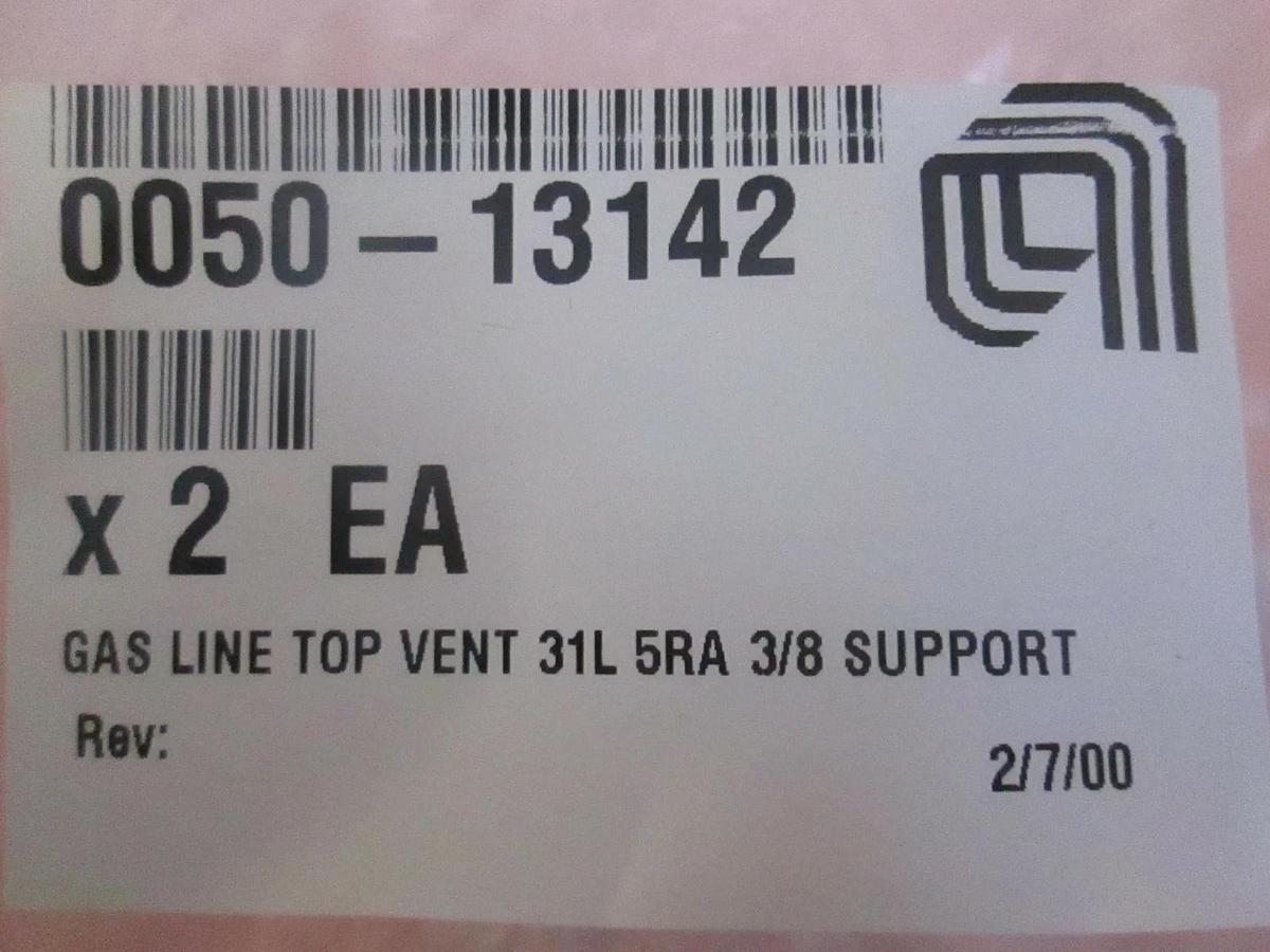 AMAT, 0050-13142, Gas Line Top Vent 31L 5RA 3/8 Support, New, Lot of 2
