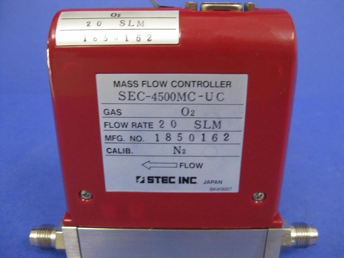 Used Stec SEC-4500MC-UC Mass Flow Controller 20 SLM, O2, Used