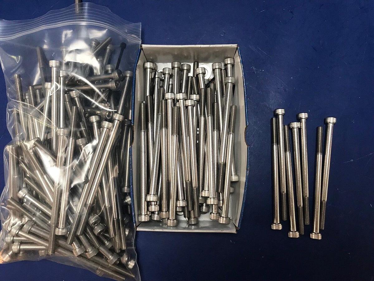 THE A2-70 M6 x 4" Stainless Steel Hex Head Cap Screw, Lot of 130+