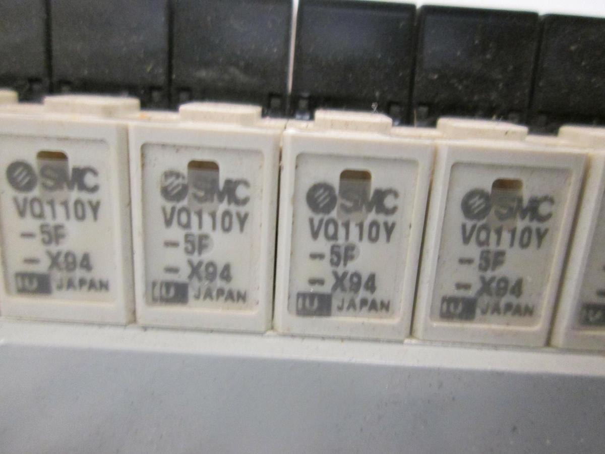 Used SMC, VV3Q11-ULB970, 10 Pos Manifold Assy w/ VQ110Y-SF, Used