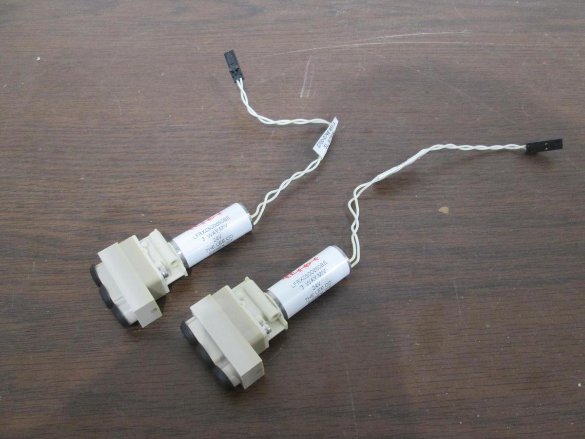 Used The Lee Co, LFRX0500650BE, 3 Way MIV, 24V, Used, Lot of 2