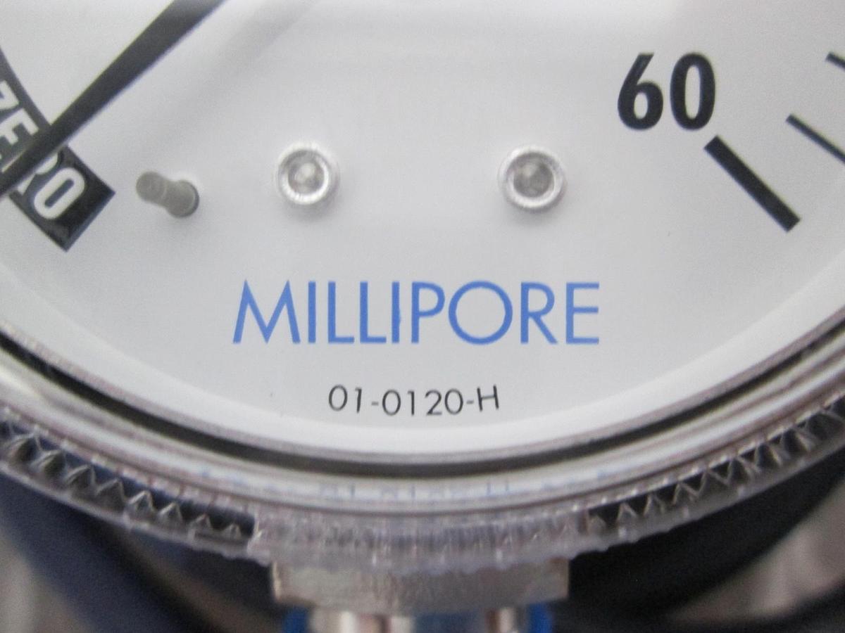 Used Millipore, 01-0120-E, 0-60 PSI, Gauge, Bottom Mount, New