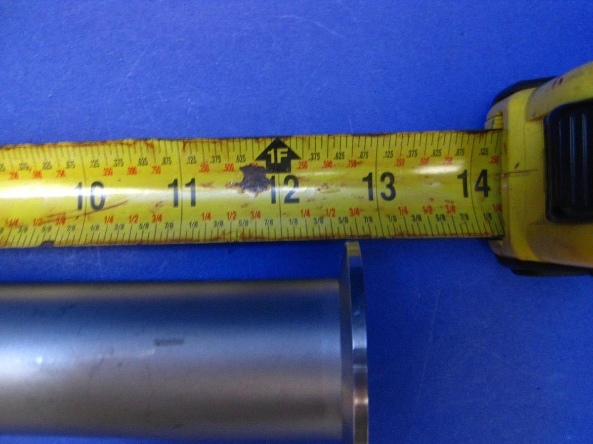 Used Stainless Steel Miltered Elbow Vaccum Pipe, 12" x 2.5" L, NW40 Flanges