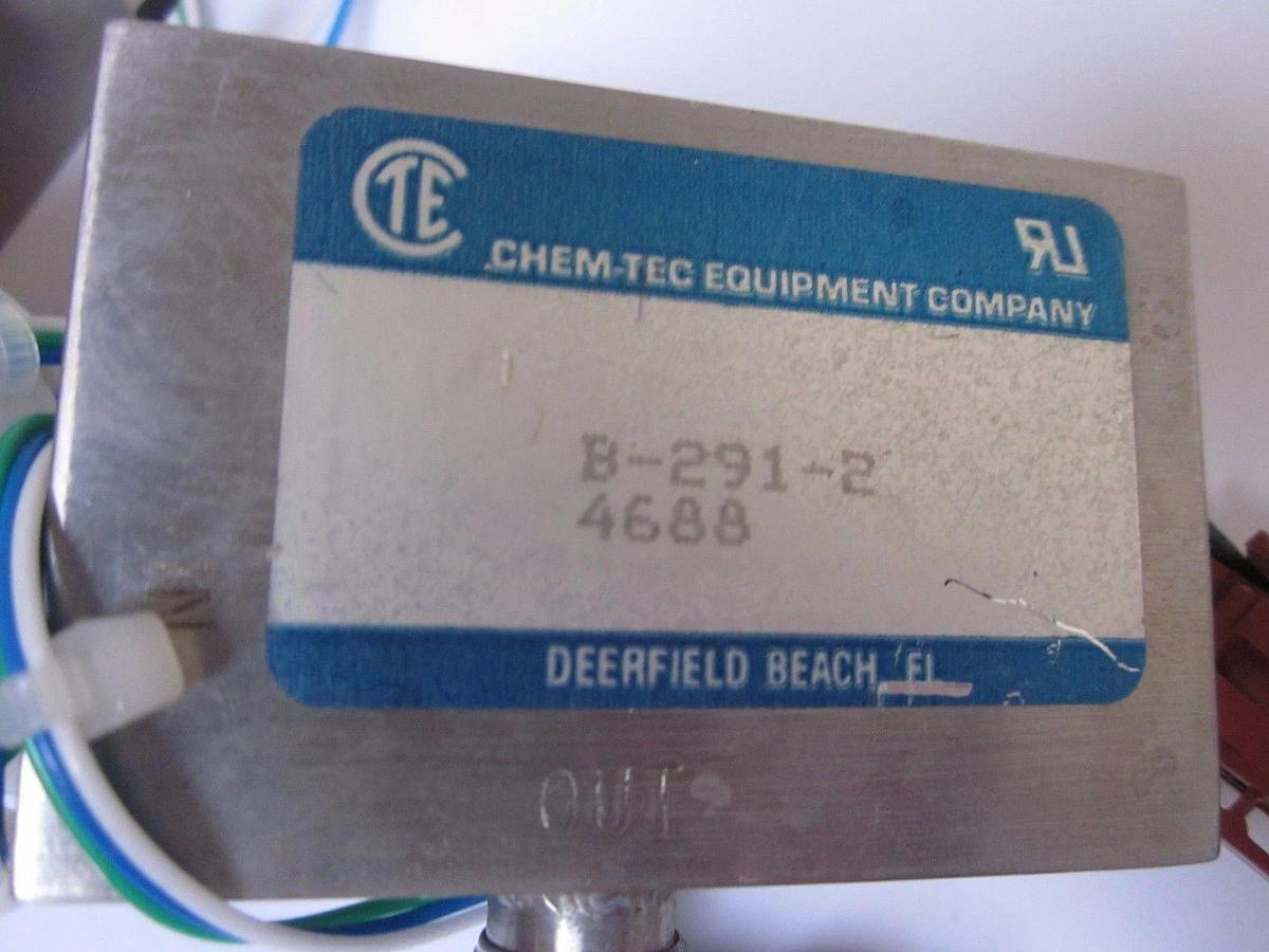 Used Chem-Tec CTE B-291-2 SS Bypass Flow Monitor - Lot of 2