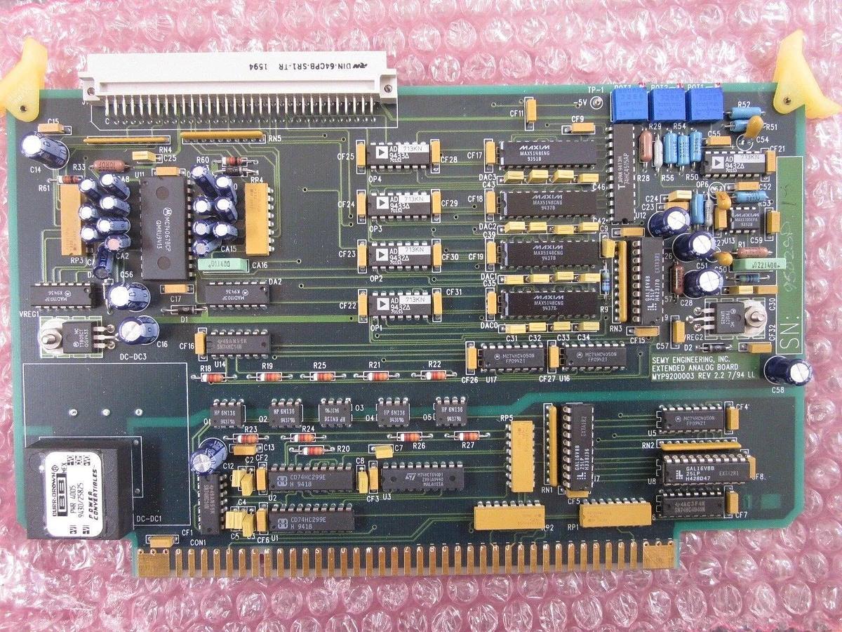 SEMY ENGINEERING MYP9200003 REV:2.2 7/94 LL EXTENDED ANALOG BOARD