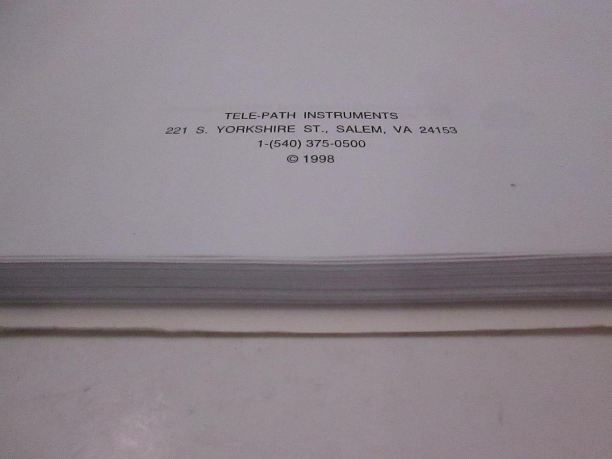 Used TPI 750 ATM Tester Operating Manual Issue 4- Firmware 3.0, Used