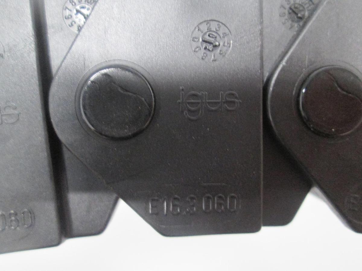 Used Igus, E16.3.060 (14 Pieces), 117.3.1PZ (2 Pieces) Energy Chain System, Used