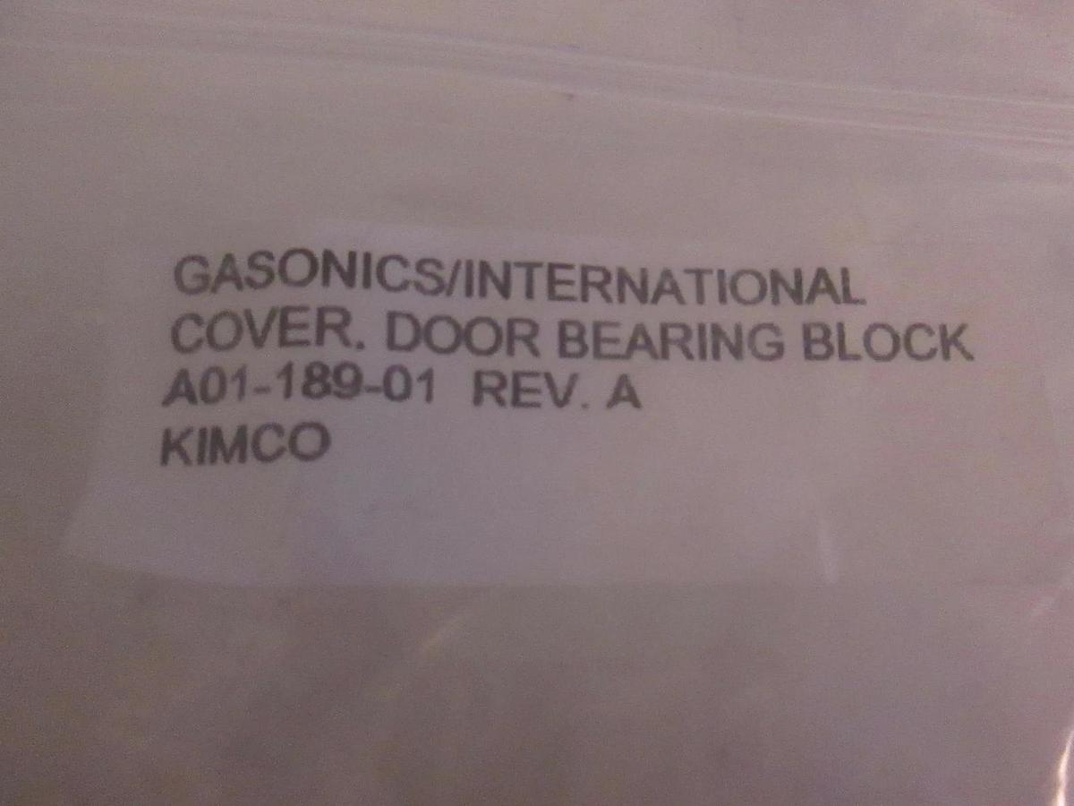 Used Gasonics Door Bearing Block Cover, A01-189-01, New Lot of 2
