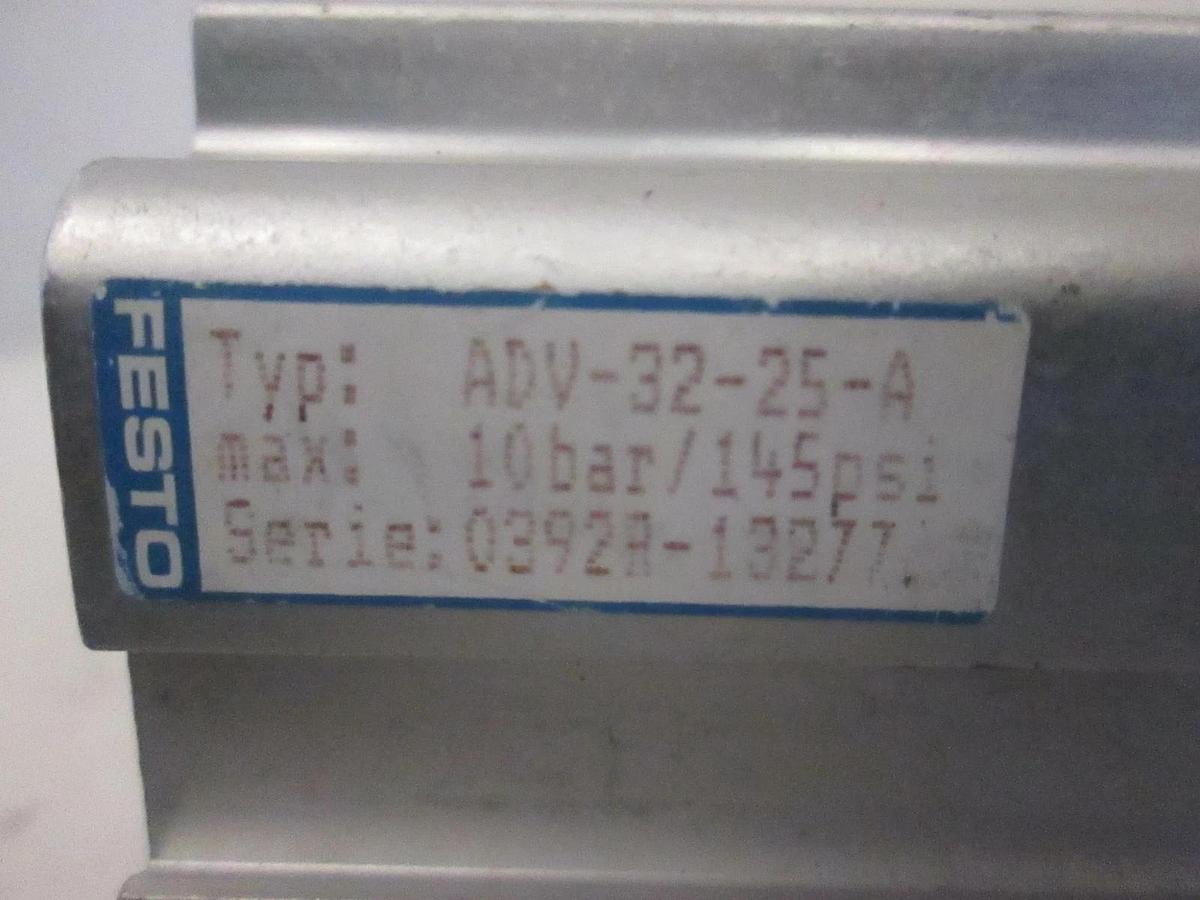 Used Festo 13277 ADV-32-25-A, Double Acting Air Cylinder, Used