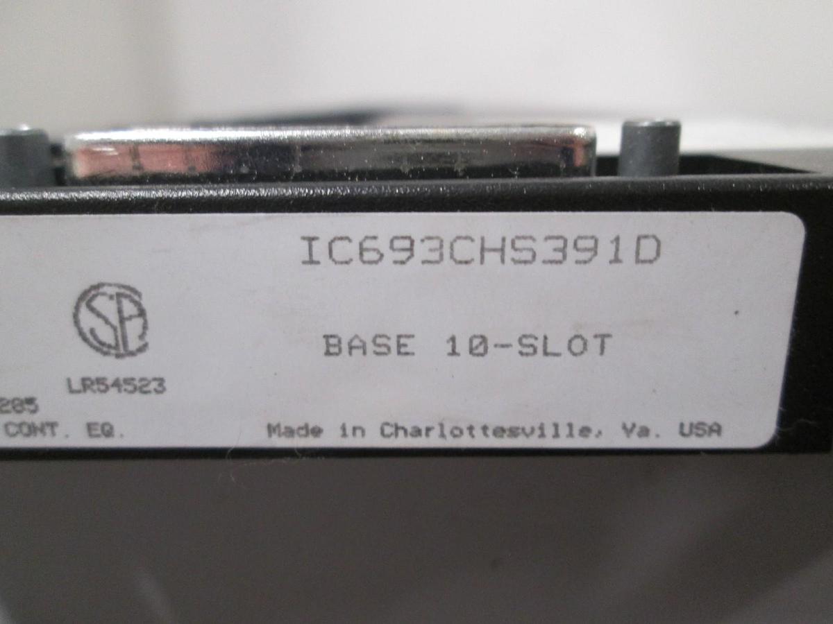 Used GE Fanuc, IC693CHS391D, 10 Slot Baseplate Expansion Module, Used