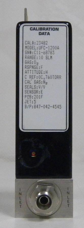 Used Unit UFC-1200A Mass Flow Controller, Gas- O2, Range- 10 SLM, Used