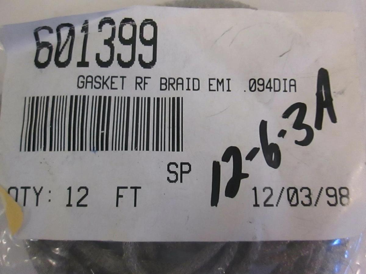 Used AMAT Gasket RF Braid, 601399, .094DIA, 12 Foot, NIP
