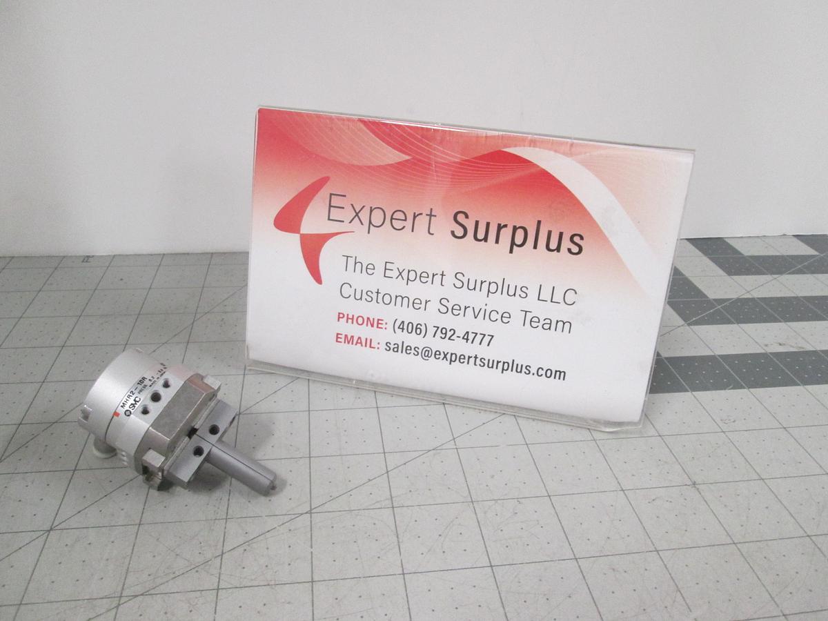 Used SMC, MHR2-10R, 2-Finger Rotary, Actuated Pneumatic Air Gripper, 10MM, Used