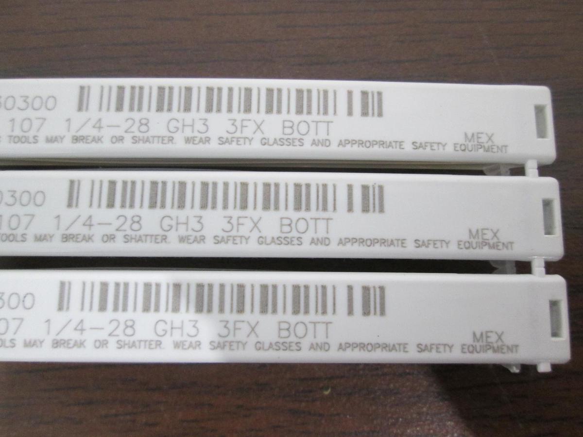 OSG, 1430300, List 107 1/4-28 GH3 3FX BOTT, New, Lot of 3