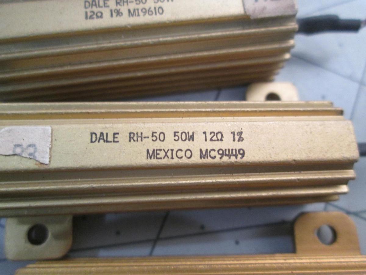 Used Dale, RH-50, 50W, 1% Resistor, Used, Lot of 5