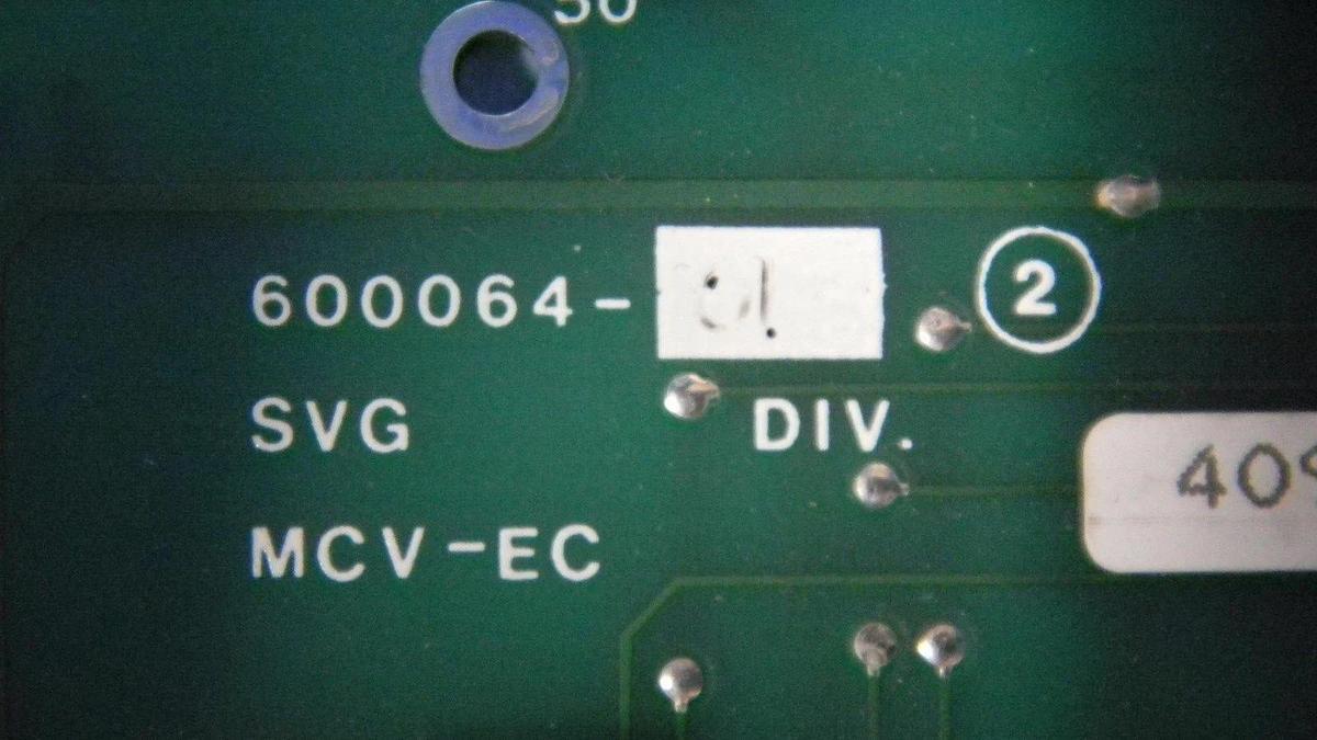 Used SVG 600064-01, MVC-EC, PCB Assembly, Working When Removed