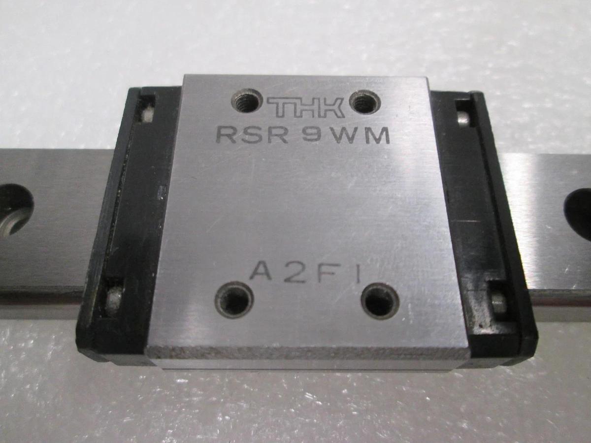 THK, RSR 9WM, Linear Bearing Guide Block w/ Guide Rail, New