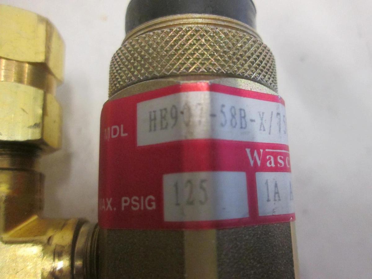 Used Wasco Inc., HE907-58B-X/7596, Vacuum Switch, 125 PSIG, Used