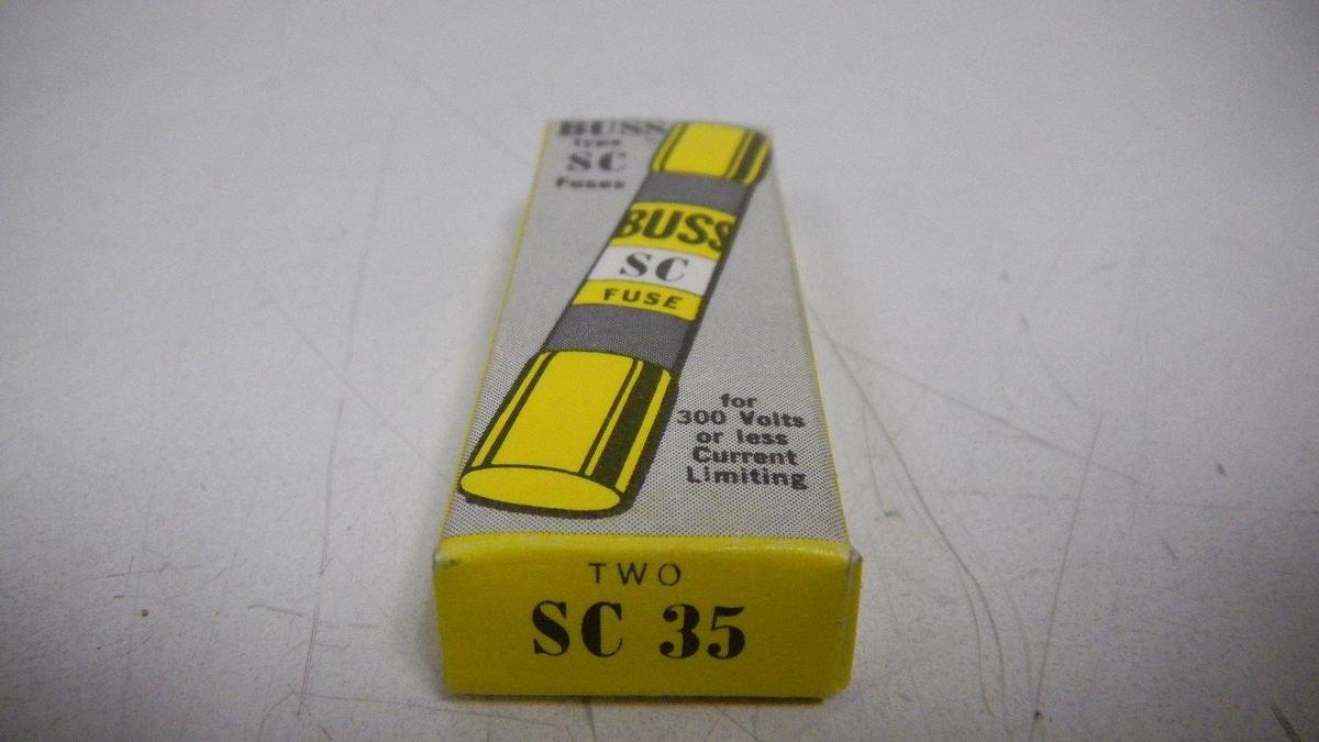 Fuses, Buss SC35 Current Limiting, lot of 5 fuses