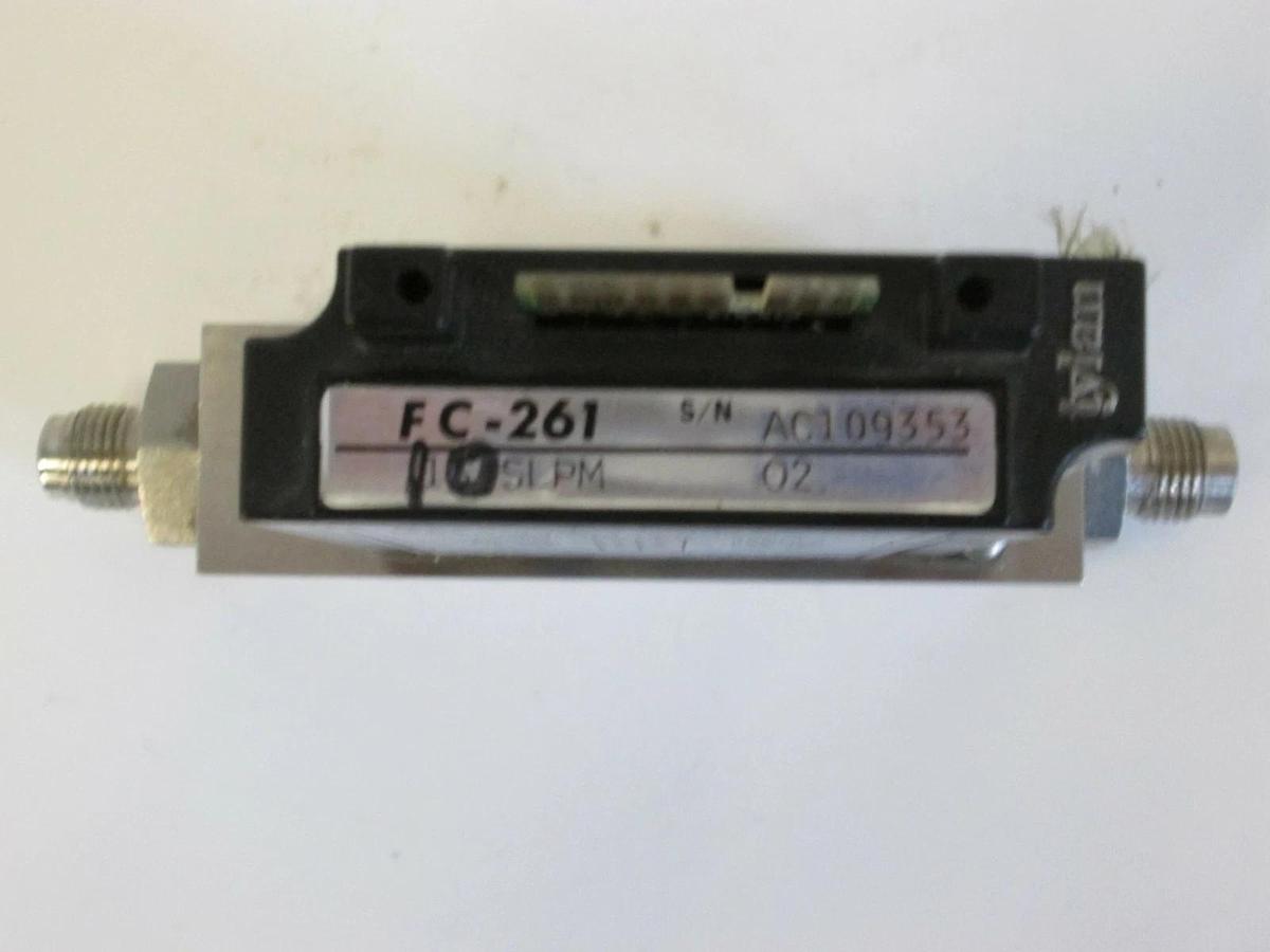 Used Tylan FC-261 MFC, Range: 10 SLPM, Gas: O2, 1/4" Male VCR In/Out
