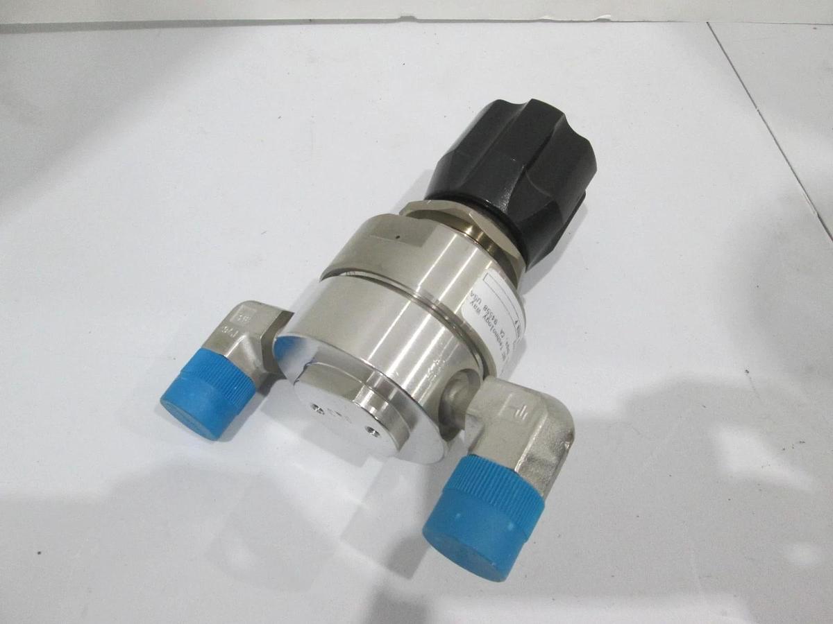 Used APTech, AP1802S 2PW MVE8 MVE8 P, Regulator w/ 1/2" Elbow Fittings, Used