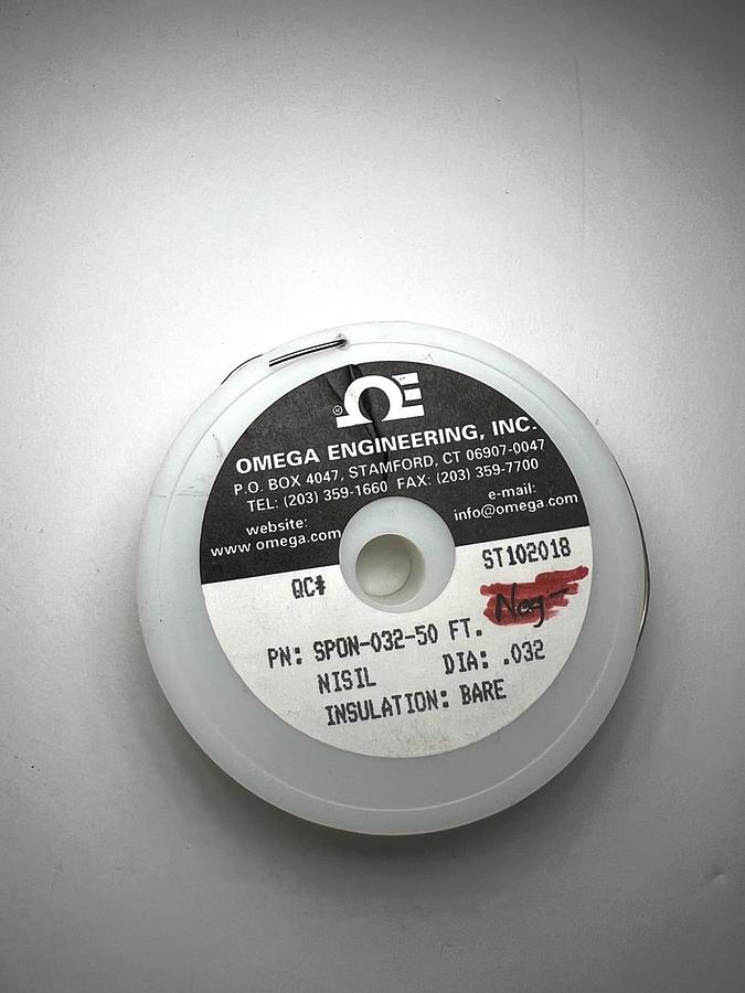 Used OMEGA ENGINEERING, INC. ST102018 PN: SPOP-032-50 FT Nisil DIA: .032, Used