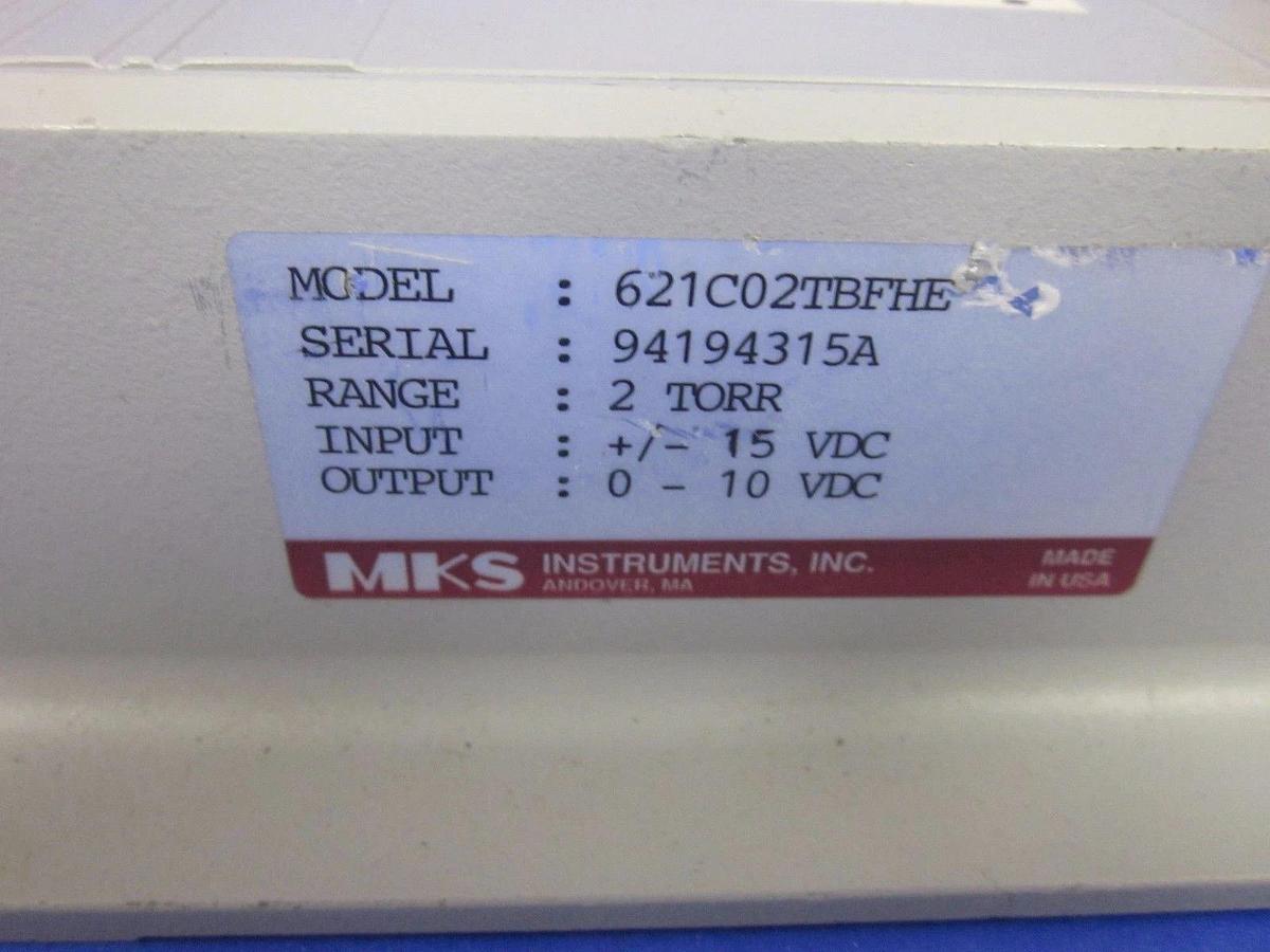 Used MKS 621C02TBFHE Signal Conditioner 2 TORR