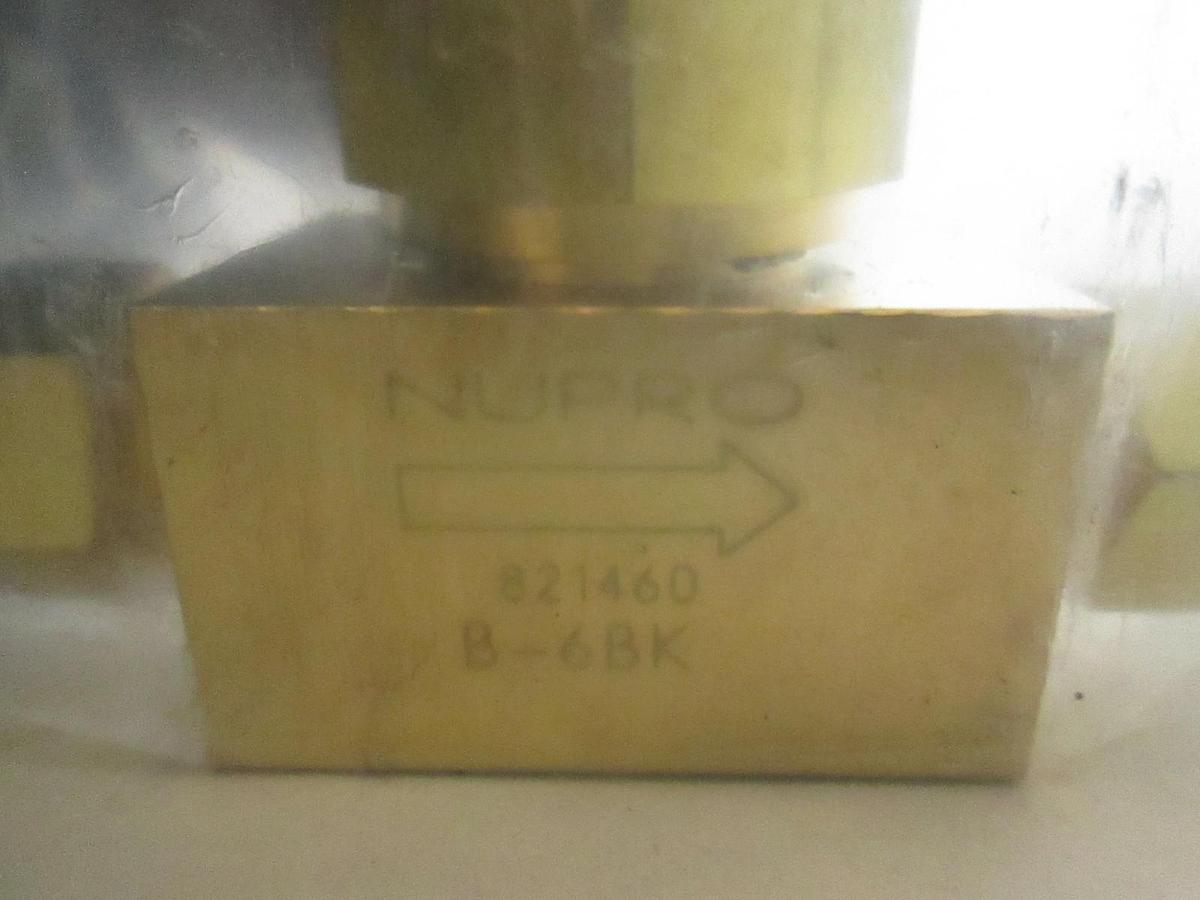 Used Nupro, B-6BK, Valve, Used