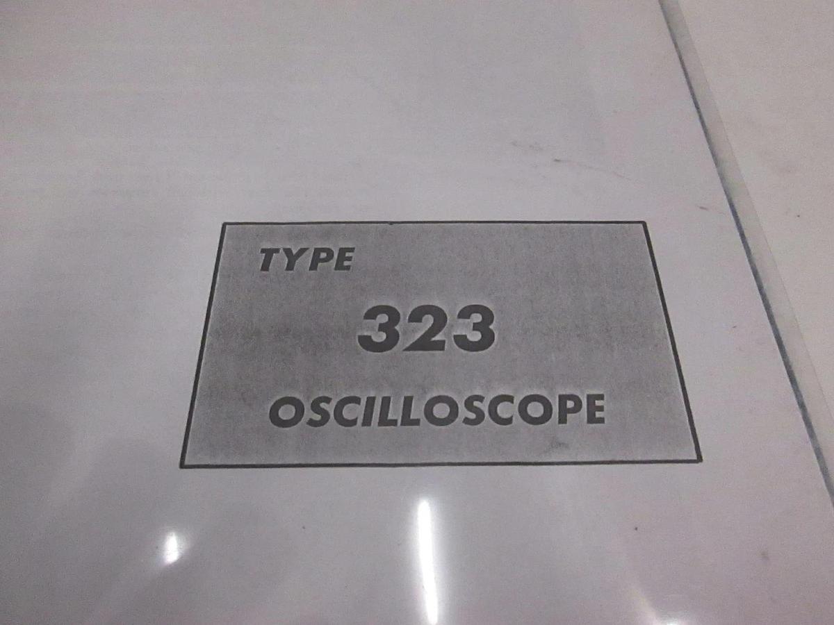 Used Tektronix Inc Type 323 Oscilloscope Instruction Manual, Used
